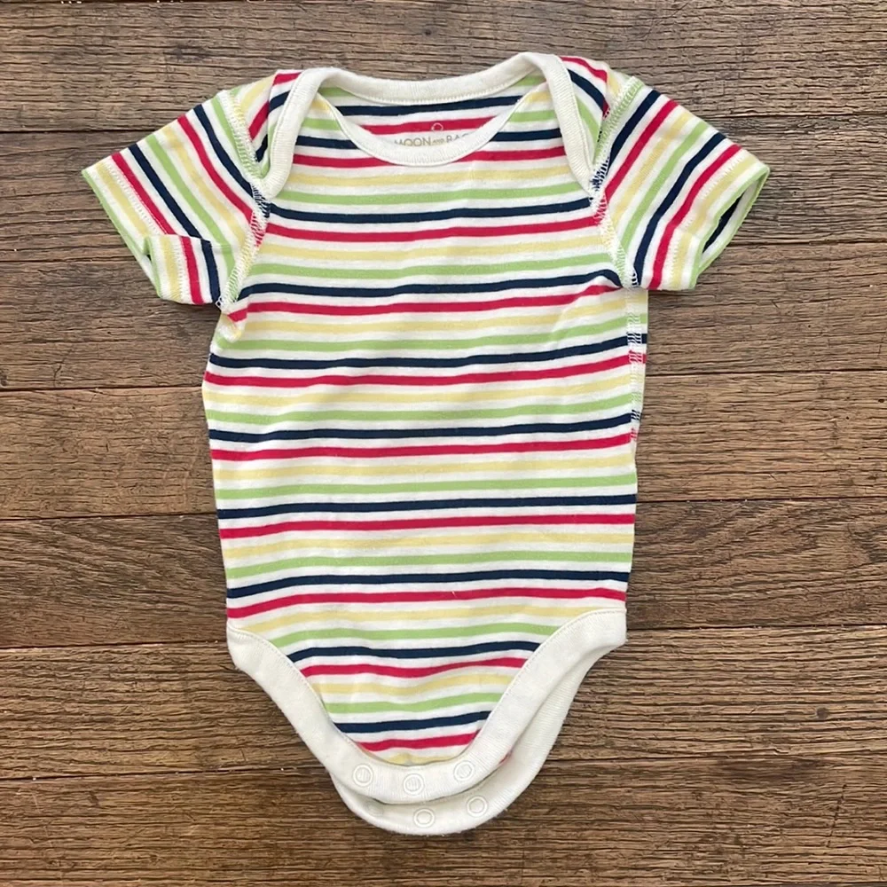Hanna Andersson Striped cotton onesie for infant